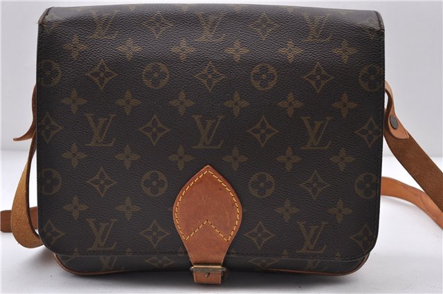 Auth LOUIS VUITTON Monogram Cartouchiere GM Shoulder Cross Bag M51252 LV 4655C