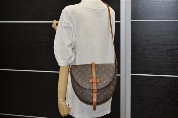Auth Louis Vuitton Monogram Chantilly GM Shoulder Cross Body Bag M51232 LV 4655D