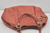 Authentic GUCCI Guccissima Sukey Shoulder Tote Bag GG Leather 211944 Pink 4655I