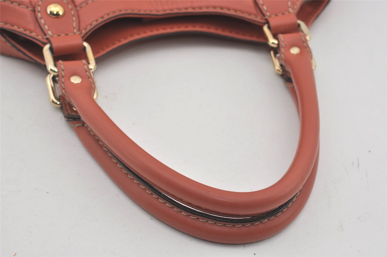 Authentic GUCCI Guccissima Sukey Shoulder Tote Bag GG Leather 211944 Pink 4655I