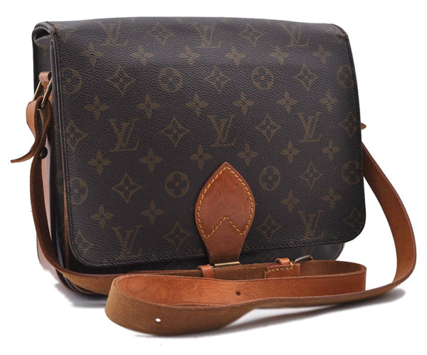 Auth LOUIS VUITTON Monogram Cartouchiere GM Shoulder Cross Bag M51252 LV 4655C