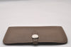 Authentic HERMES Dogon GM Vintage Leather Long Wallet Purse Brown 4657I