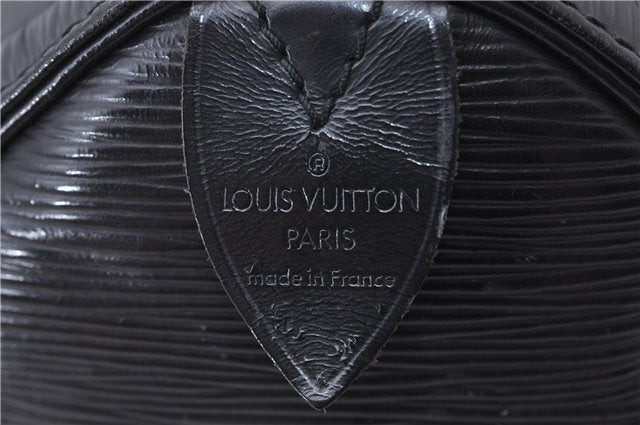 Authentic Louis Vuitton Epi Speedy 25 Hand Boston Bag Black M59032 LV 4658D