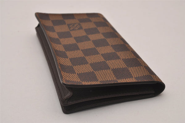 Authentic Louis Vuitton Damier Porte Cartes Credit Yen Wallet N60825 LV 4658I