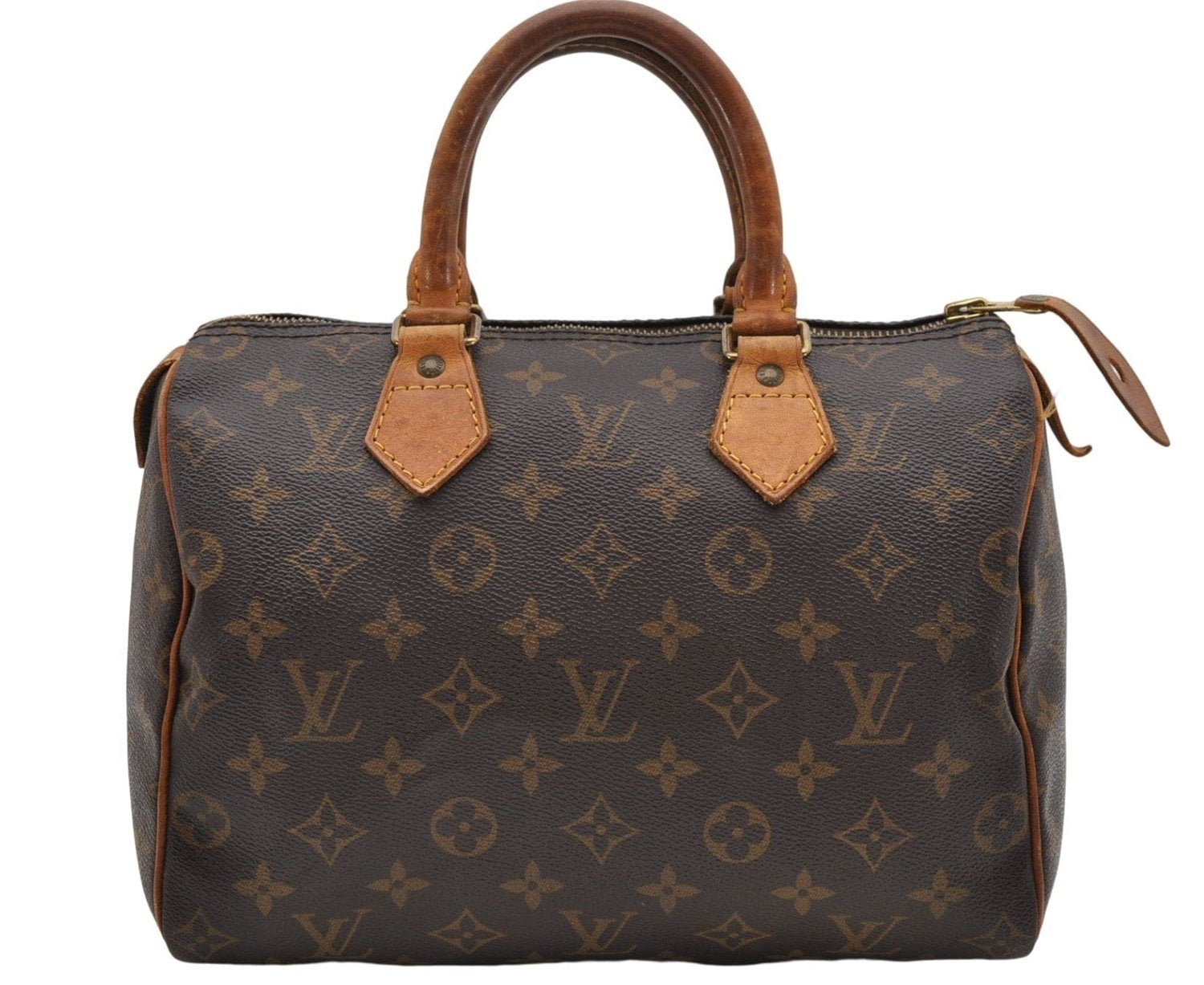 Authentic Louis Vuitton Monogram Speedy 25 Boston Hand Bag Purse M41528 LV 4659D