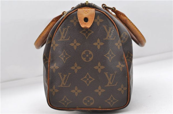 Authentic Louis Vuitton Monogram Speedy 25 Boston Hand Bag Purse M41528 LV 4659D