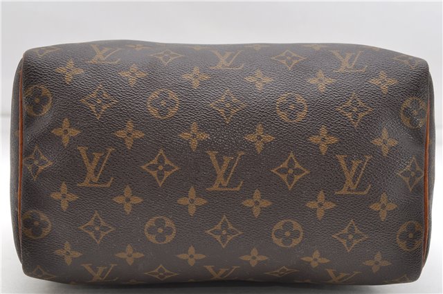 Authentic Louis Vuitton Monogram Speedy 25 Boston Hand Bag Purse M41528 LV 4659D