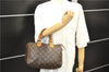 Authentic Louis Vuitton Monogram Speedy 25 Boston Hand Bag Purse M41528 LV 4659D