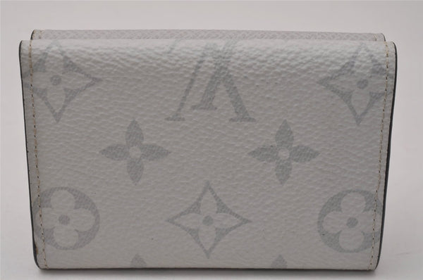 Auth Louis Vuitton Taiga Rama Discovery Compact Wallet White M67621 LV Box 4659I