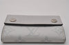 Auth Louis Vuitton Taiga Rama Discovery Compact Wallet White M67621 LV Box 4659I