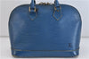 Authentic LOUIS VUITTON Epi Alma PM Hand Bag Blue M52145 LV 4660C