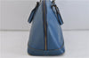 Authentic LOUIS VUITTON Epi Alma PM Hand Bag Blue M52145 LV 4660C