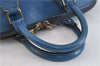 Authentic LOUIS VUITTON Epi Alma PM Hand Bag Blue M52145 LV 4660C