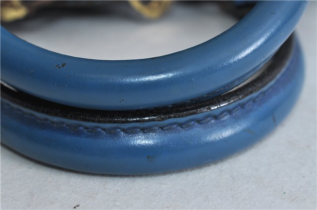 Authentic LOUIS VUITTON Epi Alma PM Hand Bag Blue M52145 LV 4660C