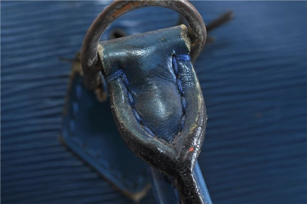 Authentic LOUIS VUITTON Epi Alma PM Hand Bag Blue M52145 LV 4660C