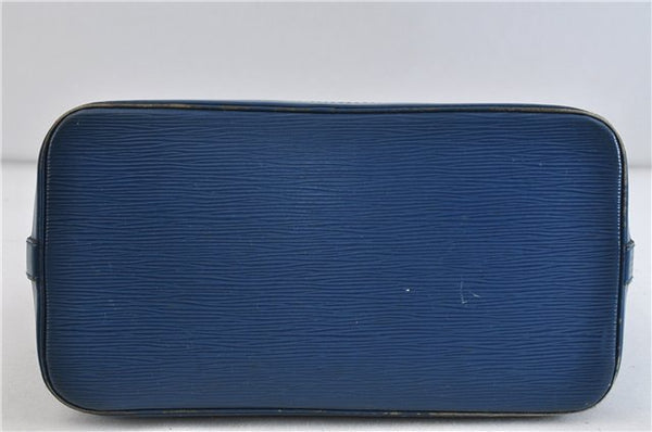 Authentic LOUIS VUITTON Epi Alma PM Hand Bag Blue M52145 LV 4660C