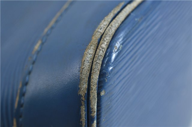 Authentic LOUIS VUITTON Epi Alma PM Hand Bag Blue M52145 LV 4660C