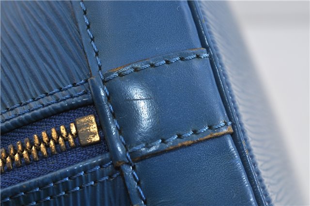 Authentic LOUIS VUITTON Epi Alma PM Hand Bag Blue M52145 LV 4660C