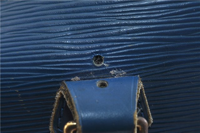 Authentic LOUIS VUITTON Epi Alma PM Hand Bag Blue M52145 LV 4660C