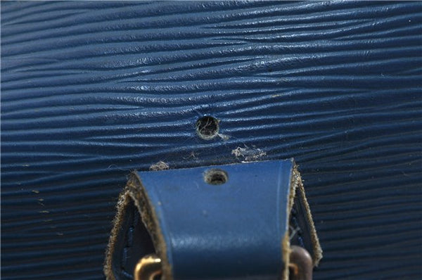 Authentic LOUIS VUITTON Epi Alma PM Hand Bag Blue M52145 LV 4660C