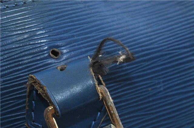 Authentic LOUIS VUITTON Epi Alma PM Hand Bag Blue M52145 LV 4660C