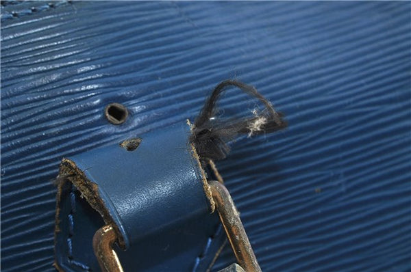 Authentic LOUIS VUITTON Epi Alma PM Hand Bag Blue M52145 LV 4660C