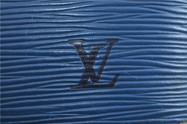 Authentic LOUIS VUITTON Epi Alma PM Hand Bag Blue M52145 LV 4660C