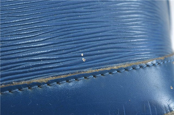 Authentic LOUIS VUITTON Epi Alma PM Hand Bag Blue M52145 LV 4660C