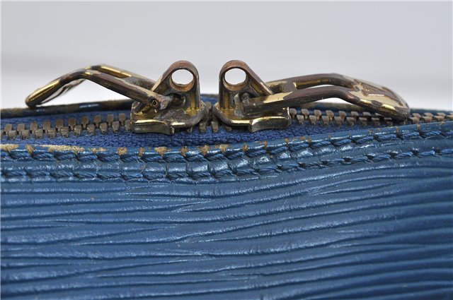 Authentic LOUIS VUITTON Epi Alma PM Hand Bag Blue M52145 LV 4660C