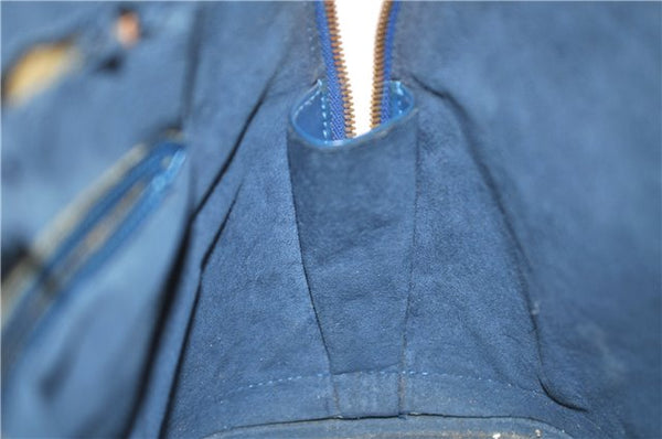 Authentic LOUIS VUITTON Epi Alma PM Hand Bag Blue M52145 LV 4660C