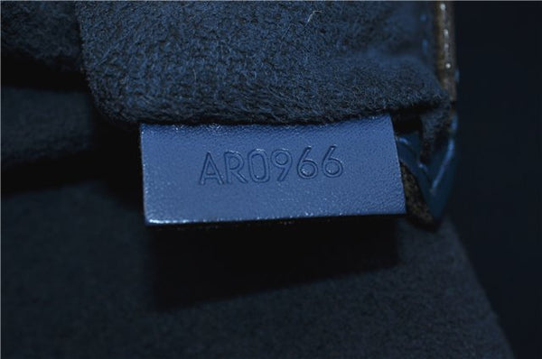 Authentic LOUIS VUITTON Epi Alma PM Hand Bag Blue M52145 LV 4660C