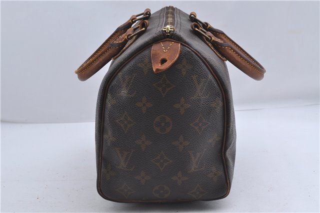 Authentic Louis Vuitton Monogram Speedy 25 Hand Bag M41528 LV 4660D