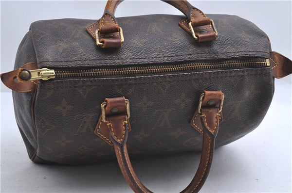 Authentic Louis Vuitton Monogram Speedy 25 Hand Bag M41528 LV 4660D