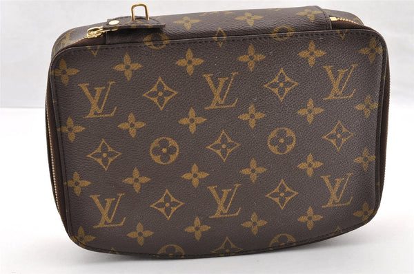 Auth Louis Vuitton Monogram Poche Monte Carlo GM M47350 Jewelry Case Box 4660I