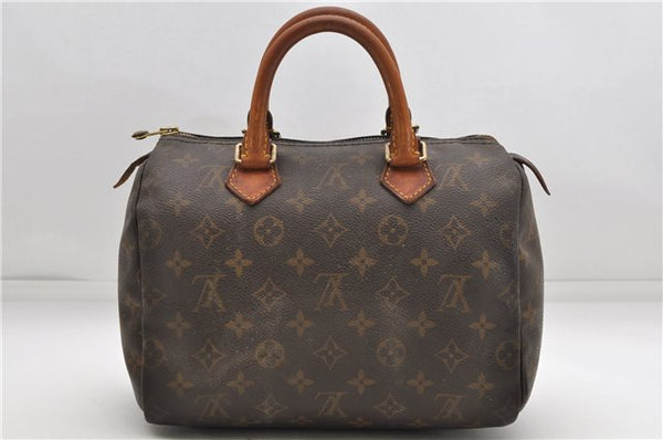 Authentic Louis Vuitton Monogram Speedy 25 Hand Bag M41528 LV 4661D