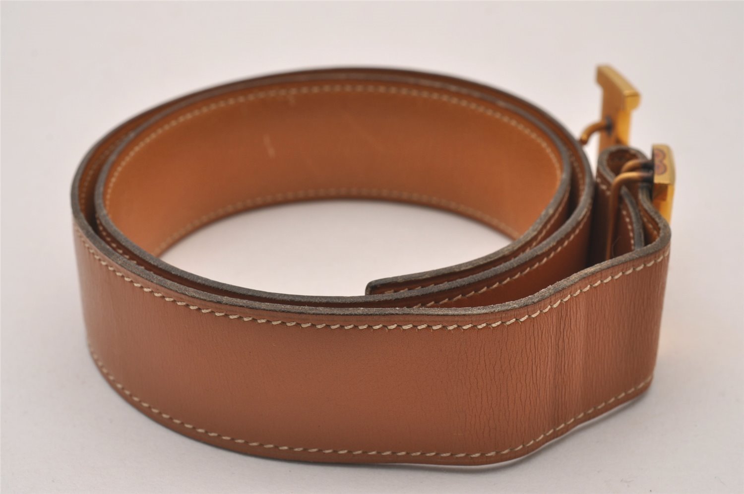 Authentic HERMES Vintage Leather Belt Size 70cm 27.6