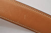 Authentic HERMES Vintage Leather Belt Size 70cm 27.6" Brown 4661I