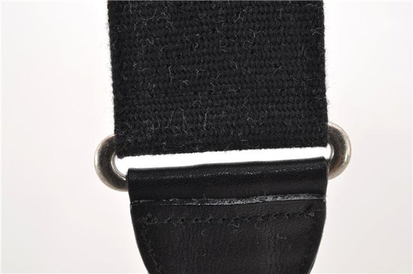 Auth BURBERRY BLUE LABEL Check Shoulder Cross Bag Cotton Leather Black 4662C