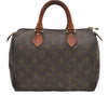 Authentic Louis Vuitton Monogram Speedy 25 Boston Hand Bag Purse M41528 LV 4662D