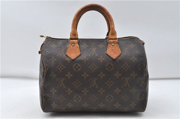 Authentic Louis Vuitton Monogram Speedy 25 Boston Hand Bag Purse M41528 LV 4662D