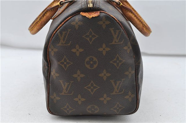 Authentic Louis Vuitton Monogram Speedy 25 Boston Hand Bag Purse M41528 LV 4662D