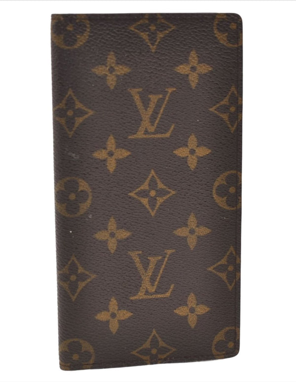 Auth Louis Vuitton Monogram Agenda Horizontal Notebook Cover R20008 LV 4662E