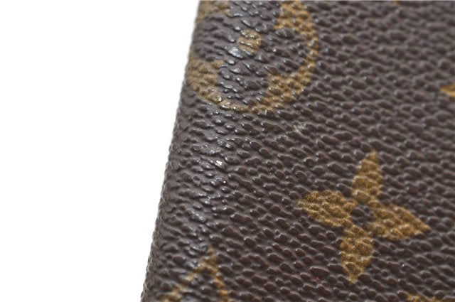 Auth Louis Vuitton Monogram Agenda Horizontal Notebook Cover R20008 LV 4662E