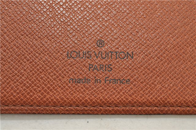 Auth Louis Vuitton Monogram Agenda Horizontal Notebook Cover R20008 LV 4662E