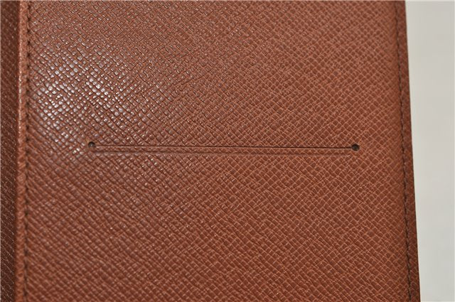 Auth Louis Vuitton Monogram Agenda Horizontal Notebook Cover R20008 LV 4662E