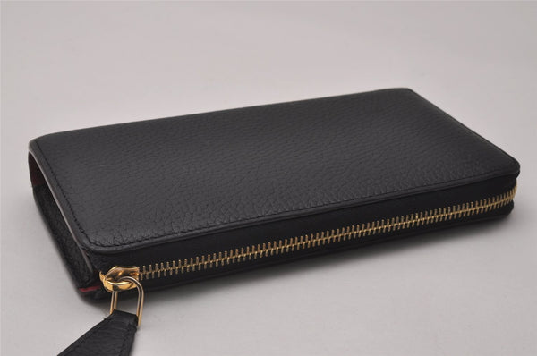 Auth Louis Vuitton Taurillon Portefeuille Comet Wallet M63102 Black LV Box 4662I