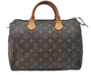 Authentic Louis Vuitton Monogram Speedy 30 Hand Boston Bag M41526 LV 4663D
