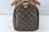 Authentic Louis Vuitton Monogram Speedy 30 Hand Boston Bag M41526 LV 4663D