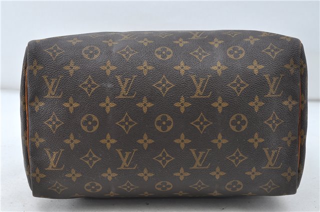 Authentic Louis Vuitton Monogram Speedy 30 Hand Boston Bag M41526 LV 4663D