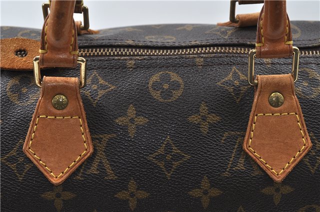 Authentic Louis Vuitton Monogram Speedy 30 Hand Boston Bag M41526 LV 4663D